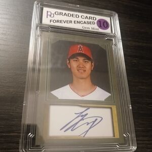 2018 Shohei Ohtani Angels Autograph Facsimile Rookie Card